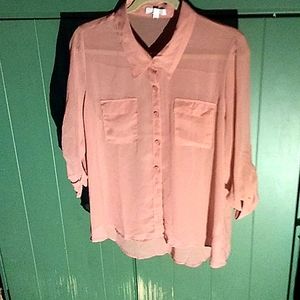 Sexy shear silk blouse.